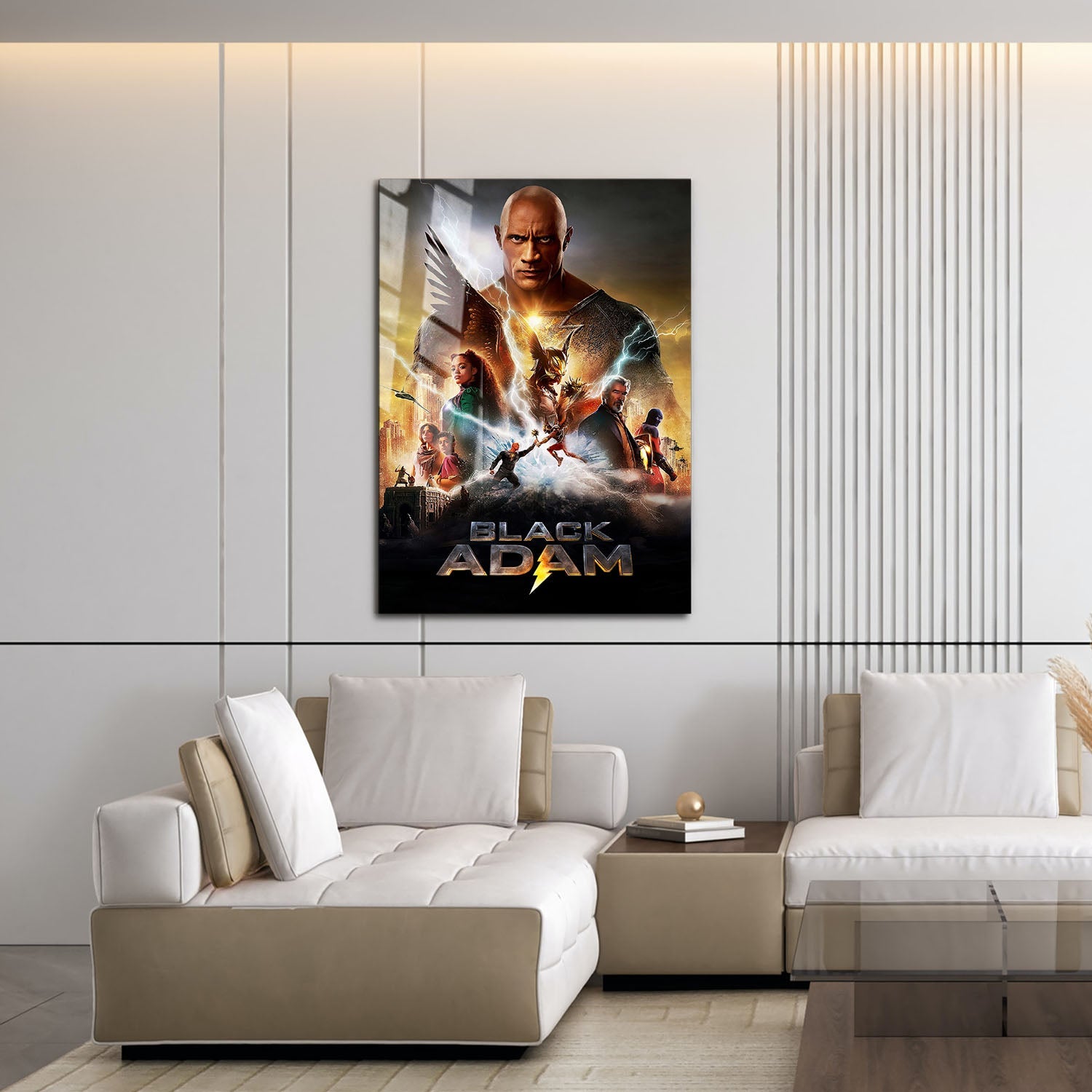 Flex Designs Metal Poster Black Adam 16 x 24" Home Goods - Movie 2022 Movie Metal Poster