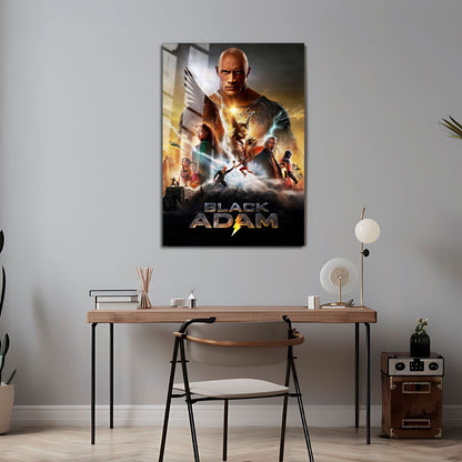 Flex Designs Metal Poster Black Adam 24 x 36" Home Goods - Movie 2022 Movie Metal Poster
