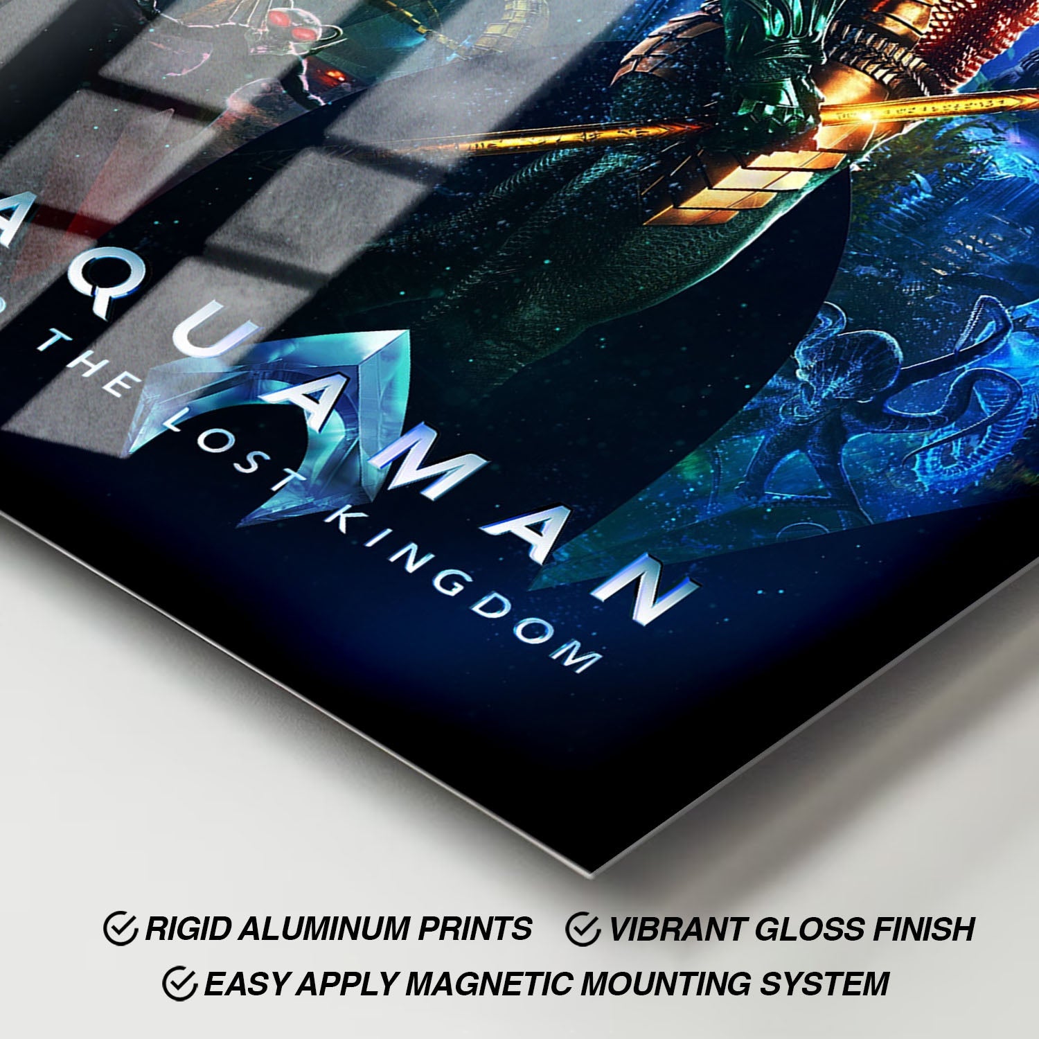Flex Designs Metal Poster Aquaman and the Lost Kingdom 11 x 17" Home Goods - Movie 2023 Movie Metal Poster