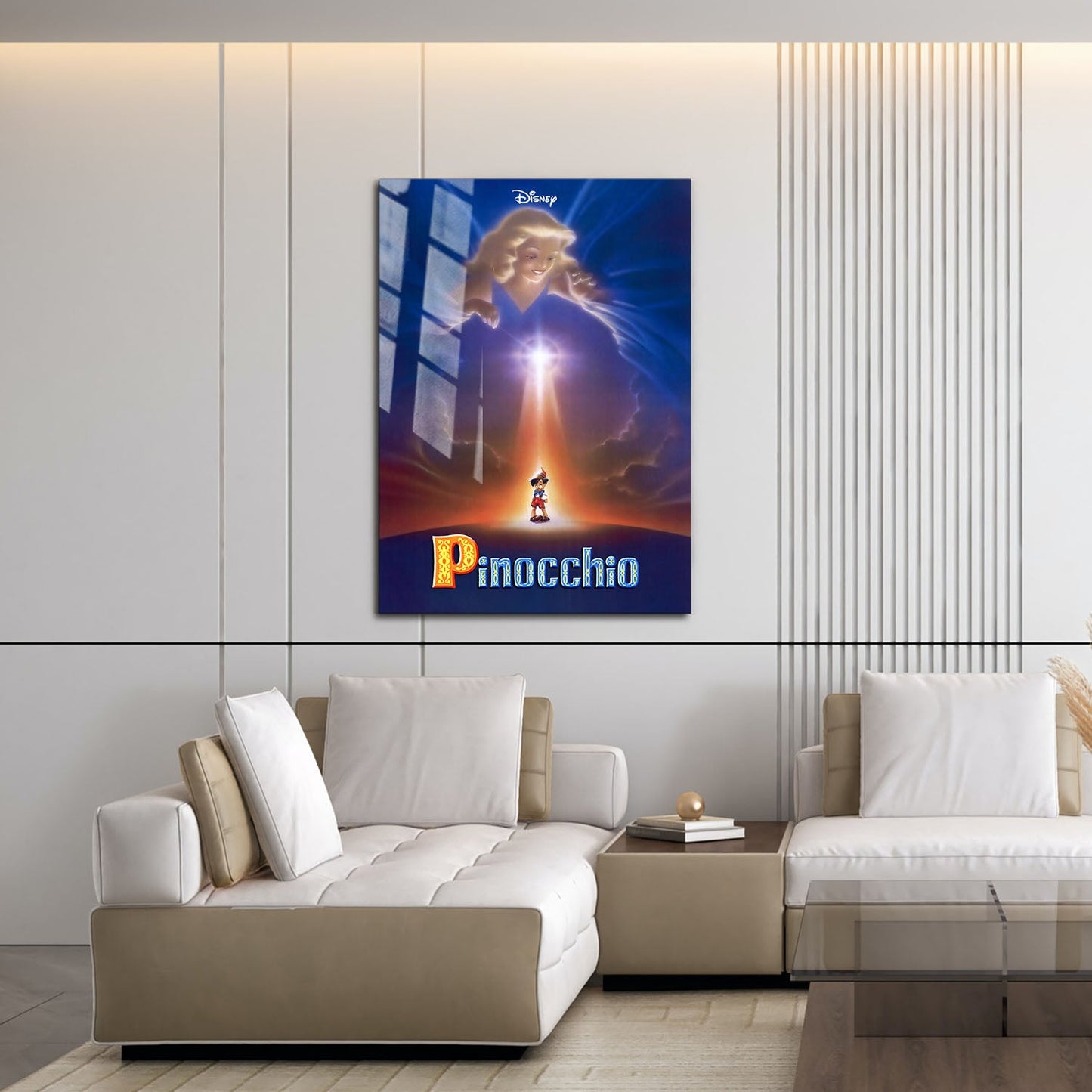 Flex Designs Metal Poster Pinocchio 16 x 24" Home Goods - Movie 1940 Movie Metal Poster