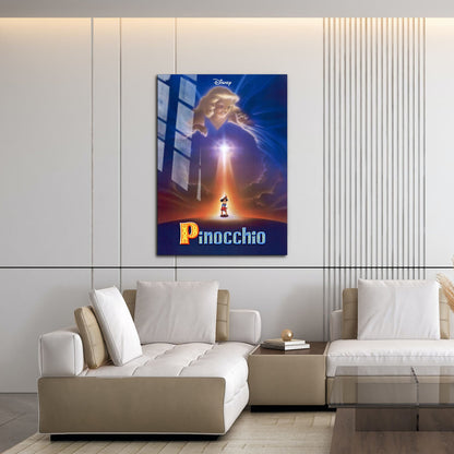 Flex Designs Metal Poster Pinocchio 16 x 24" Home Goods - Movie 1940 Movie Metal Poster