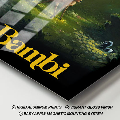 Flex Designs Metal Poster Bambi 11 x 17" Home Goods - Movie 1942 Movie Metal Poster