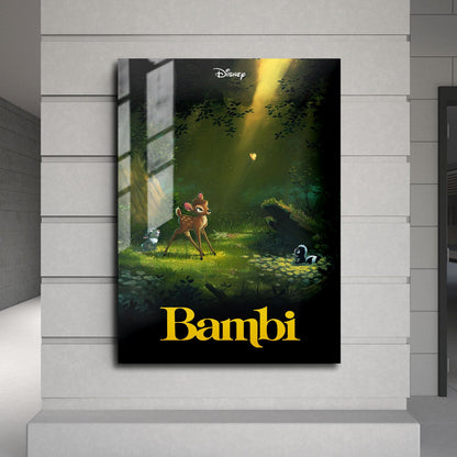 Flex Designs Metal Poster Bambi 24 x 36" Home Goods - Movie 1942 Movie Metal Poster