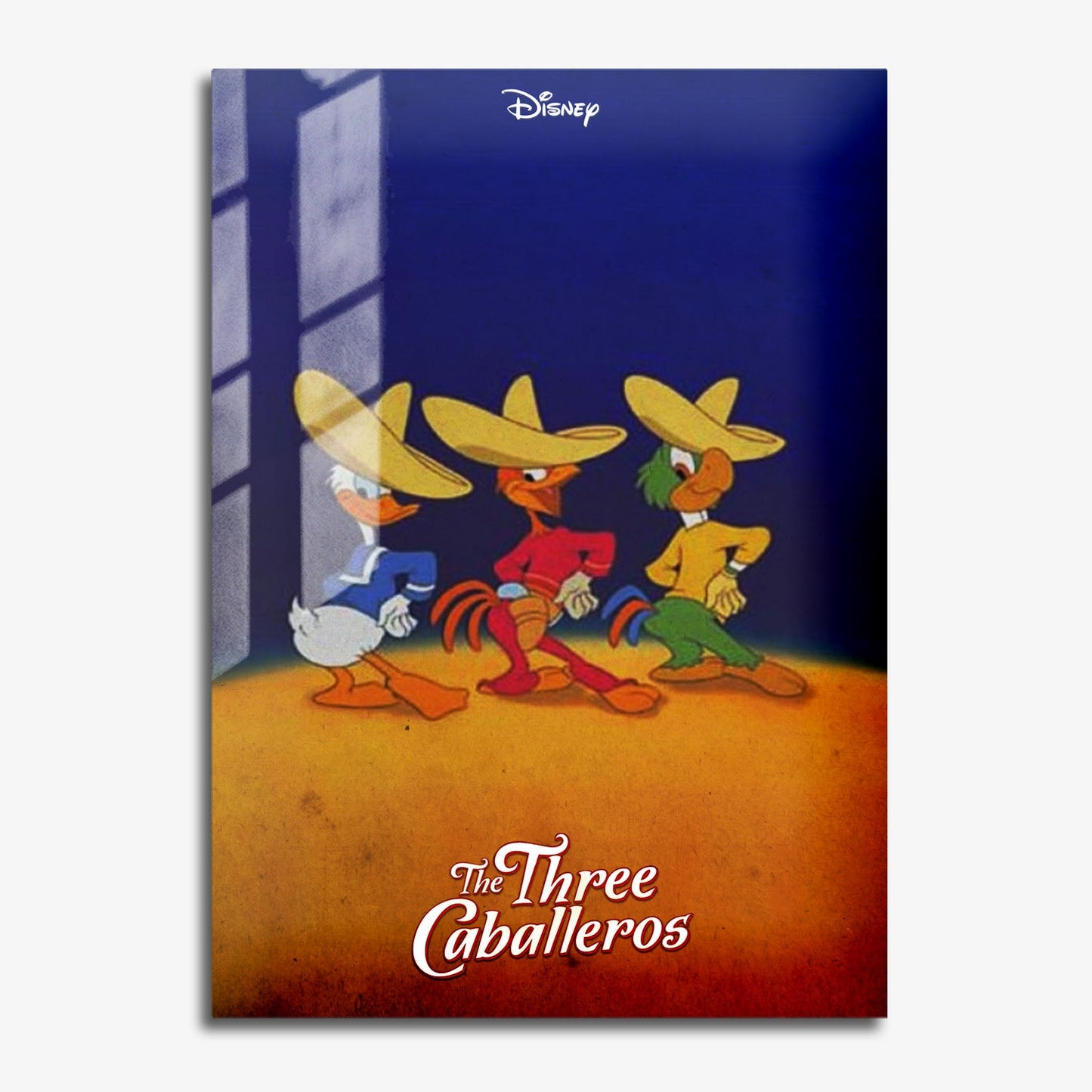 Flex Designs Metal Poster The Three Caballeros 11 x 17" Home Goods - Movie 1944 Movie Metal Poster