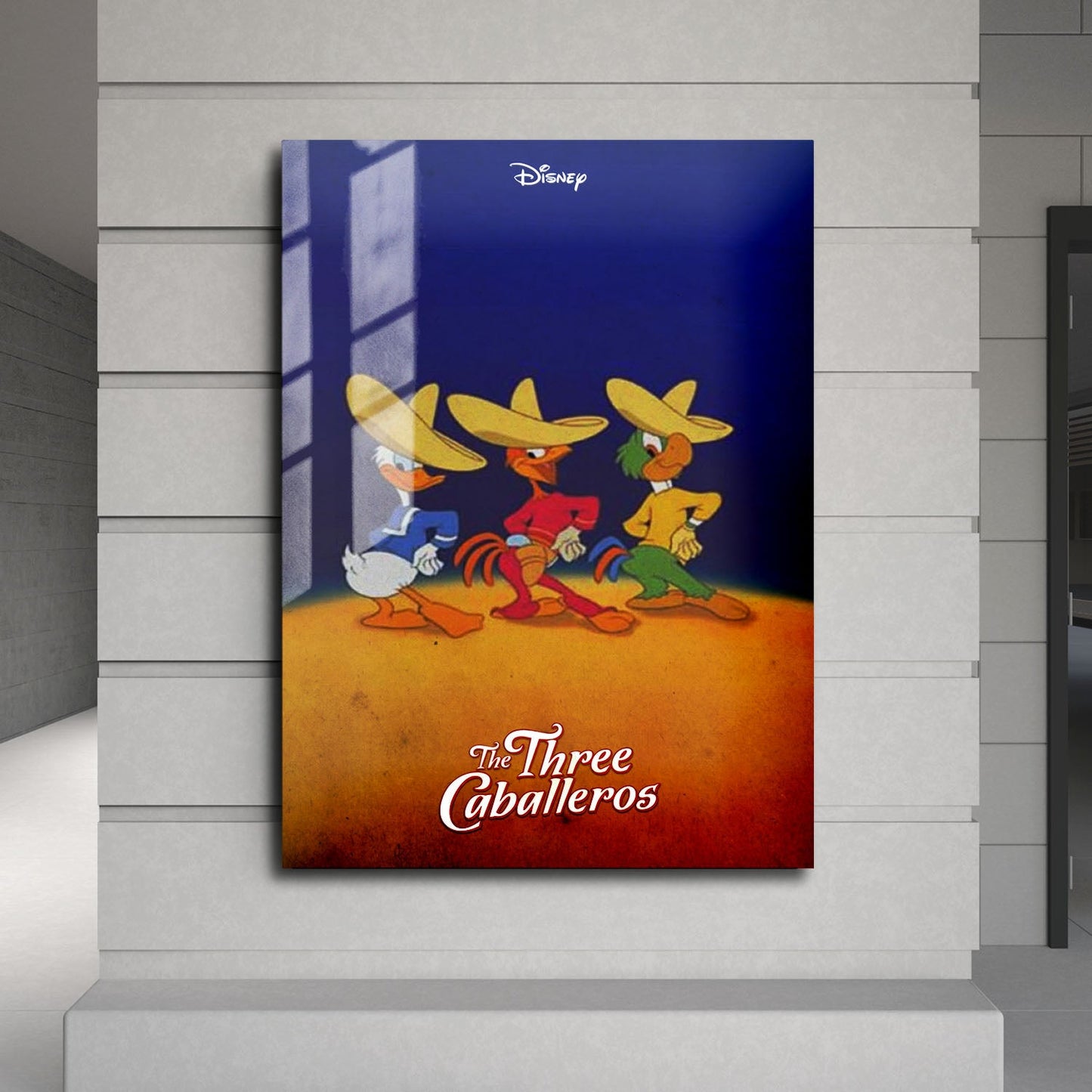 Flex Designs Metal Poster The Three Caballeros 24 x 36" Home Goods - Movie 1944 Movie Metal Poster