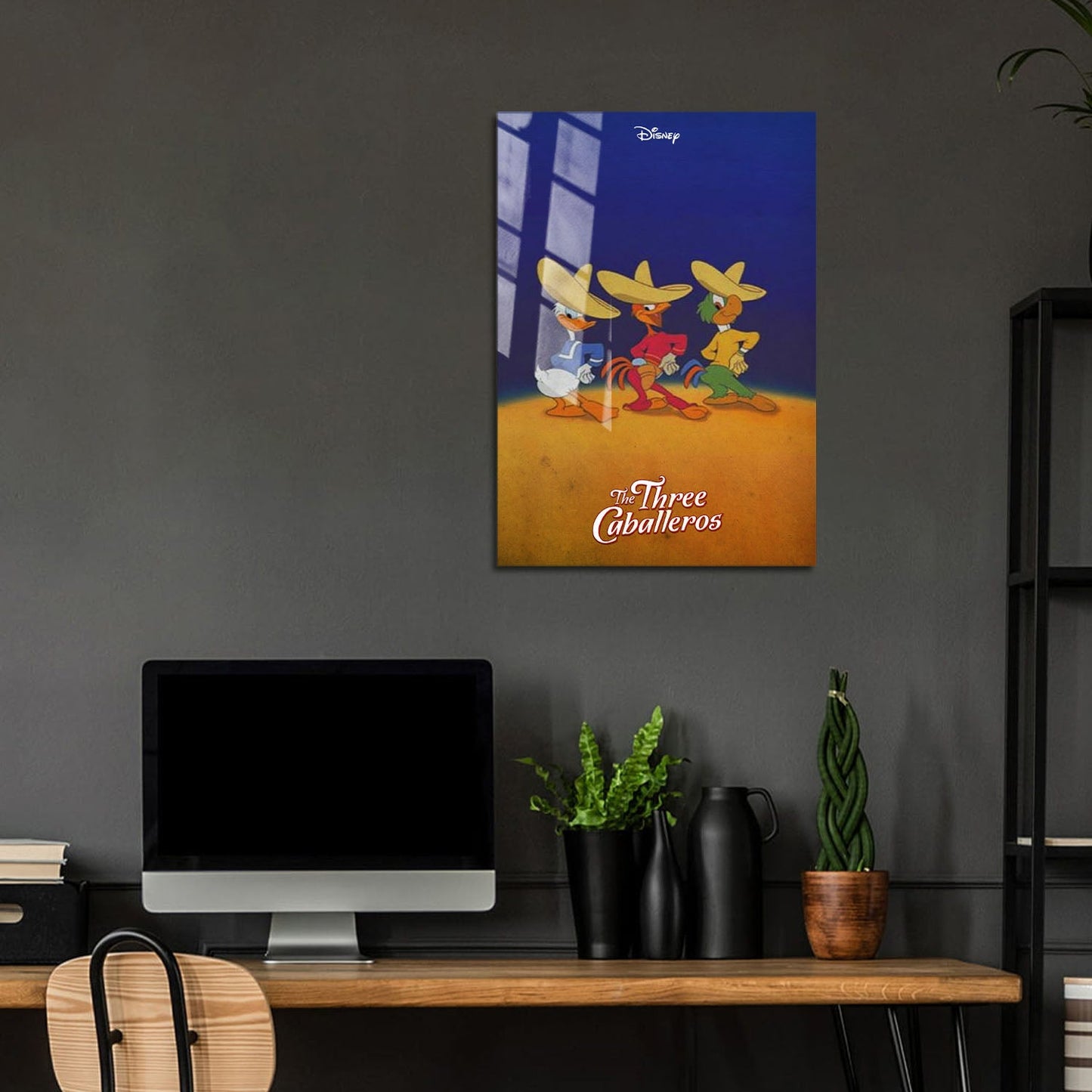 Flex Designs Metal Poster The Three Caballeros 5 x 7" Home Goods - Movie 1944 Movie Metal Poster