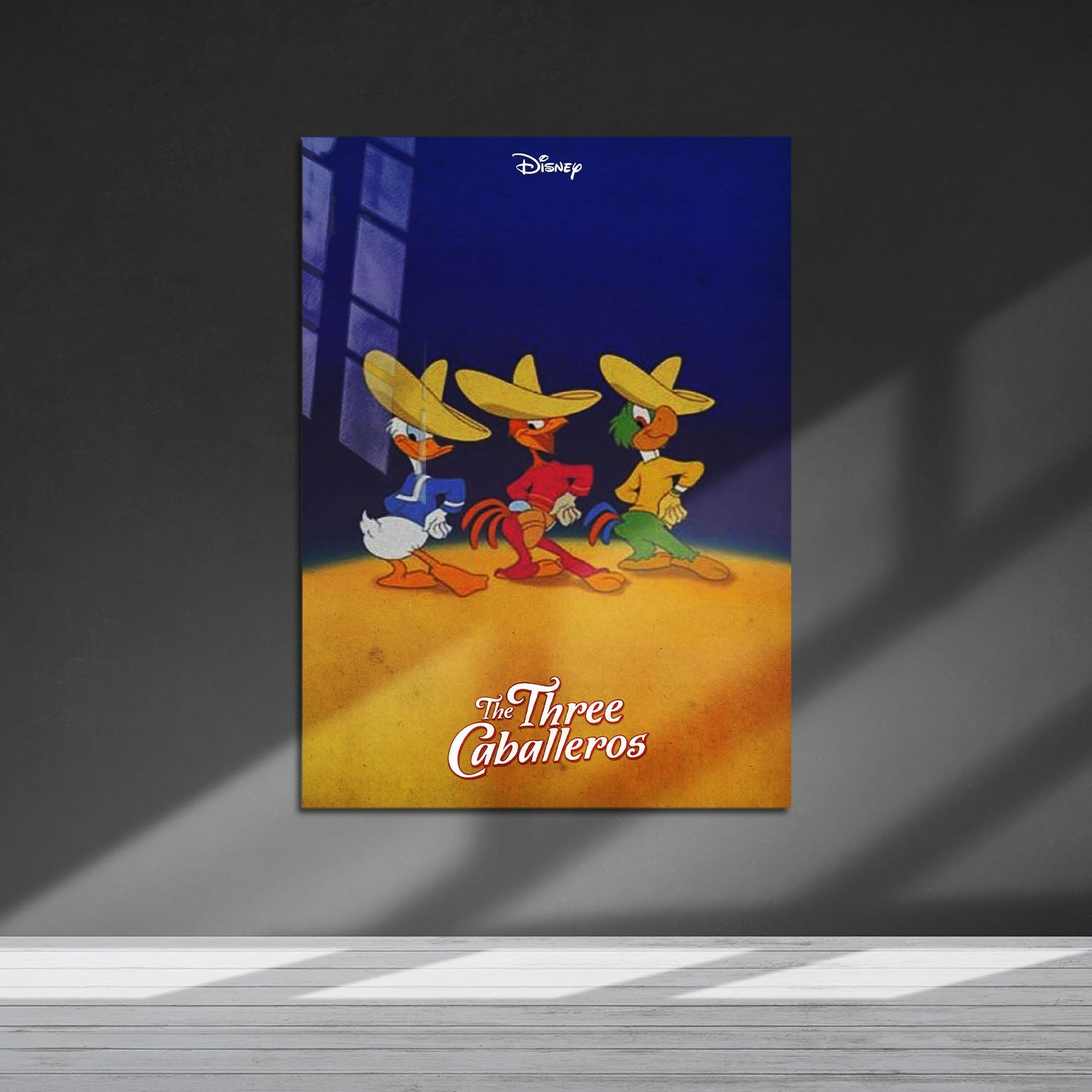 Flex Designs Metal Poster The Three Caballeros 5 x 7" Home Goods - Movie 1944 Movie Metal Poster