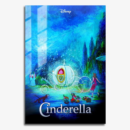 Flex Designs Metal Poster Cinderella 11 x 17" Home Goods - Movie 1950 Movie Metal Poster