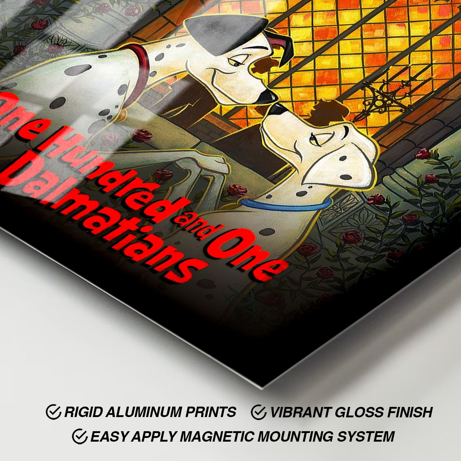 Flex Designs Metal Poster One Hundred and One Dalmatians 11 x 17" Home Goods - Movie 1961 Movie Metal Poster