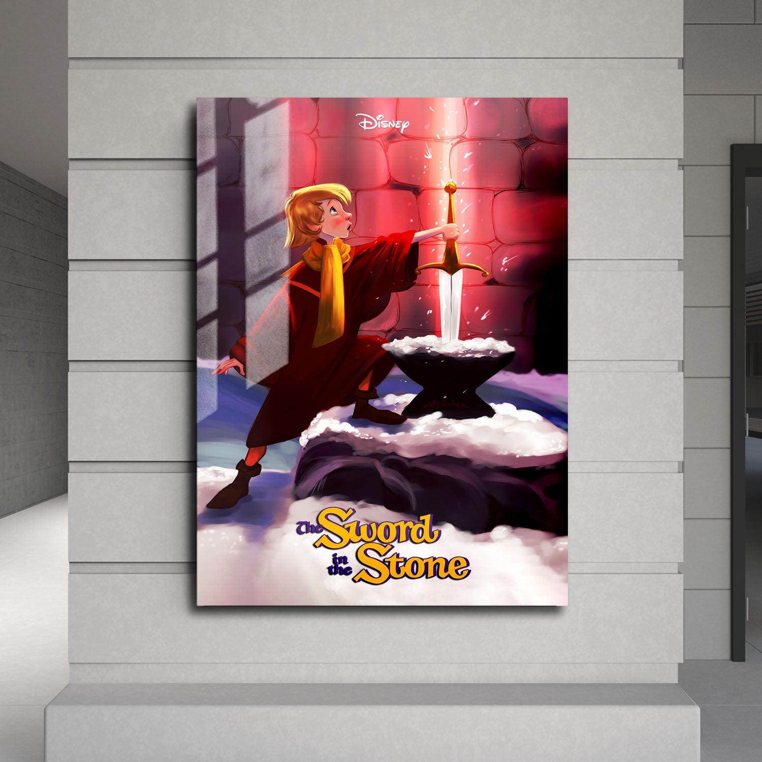 Flex Designs Metal Poster The Sword in the Stone 24 x 36" Home Goods - Movie 1963 Movie Metal Poster