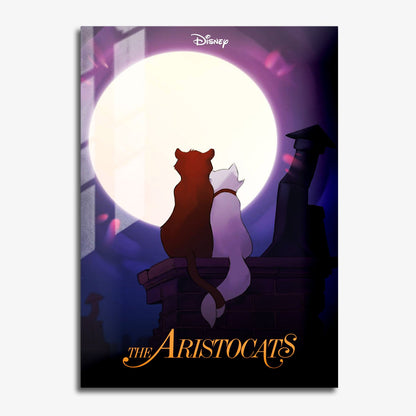 Flex Designs Metal Poster The Aristocats 11 x 17" Home Goods - Movie 1970 Movie Metal Poster