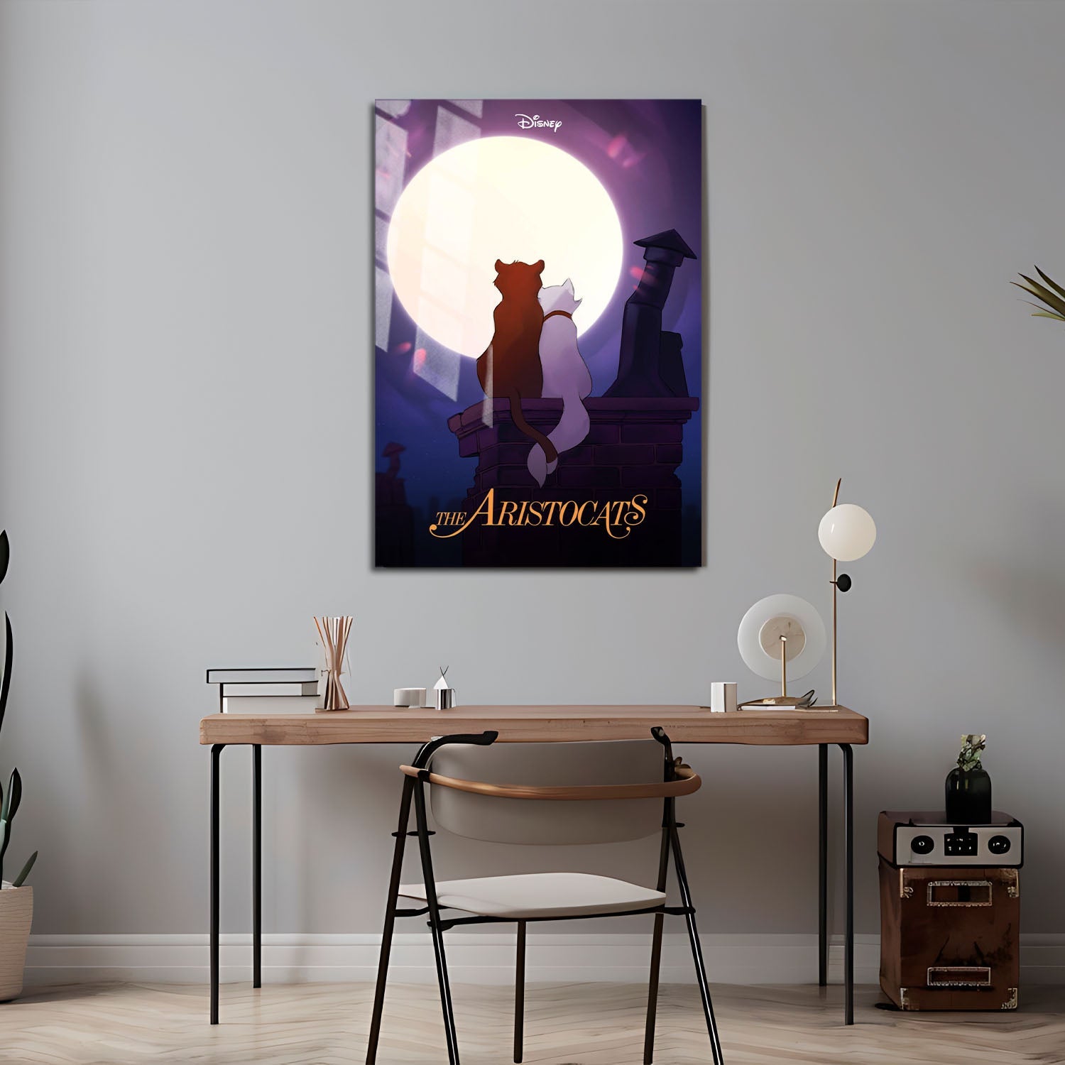 Flex Designs Metal Poster The Aristocats 24 x 36" Home Goods - Movie 1970 Movie Metal Poster