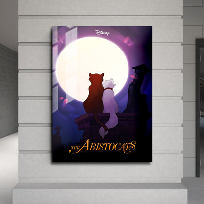 Flex Designs Metal Poster The Aristocats 24 x 36" Home Goods - Movie 1970 Movie Metal Poster