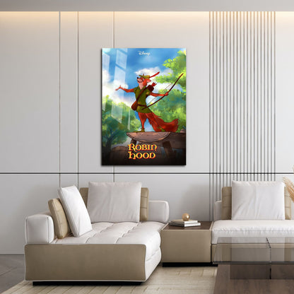 Flex Designs Metal Poster Robin Hood 16 x 24" Home Goods - Movie 1973 Movie Metal Poster
