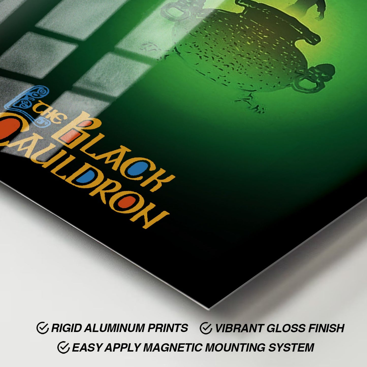 Flex Designs Metal Poster The Black Cauldron 11 x 17" Home Goods - Movie 1985 Movie Metal Poster