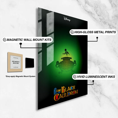 Flex Designs Metal Poster The Black Cauldron 16 x 24" Home Goods - Movie 1985 Movie Metal Poster
