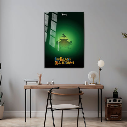 Flex Designs Metal Poster The Black Cauldron 24 x 36" Home Goods - Movie 1985 Movie Metal Poster