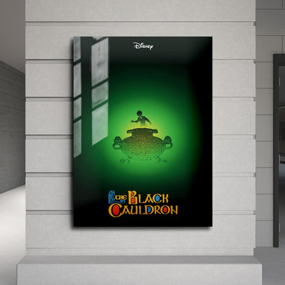 Flex Designs Metal Poster The Black Cauldron 24 x 36" Home Goods - Movie 1985 Movie Metal Poster