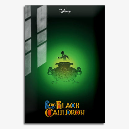 Flex Designs Metal Poster The Black Cauldron 11 x 17" Home Goods - Movie 1985 Movie Metal Poster