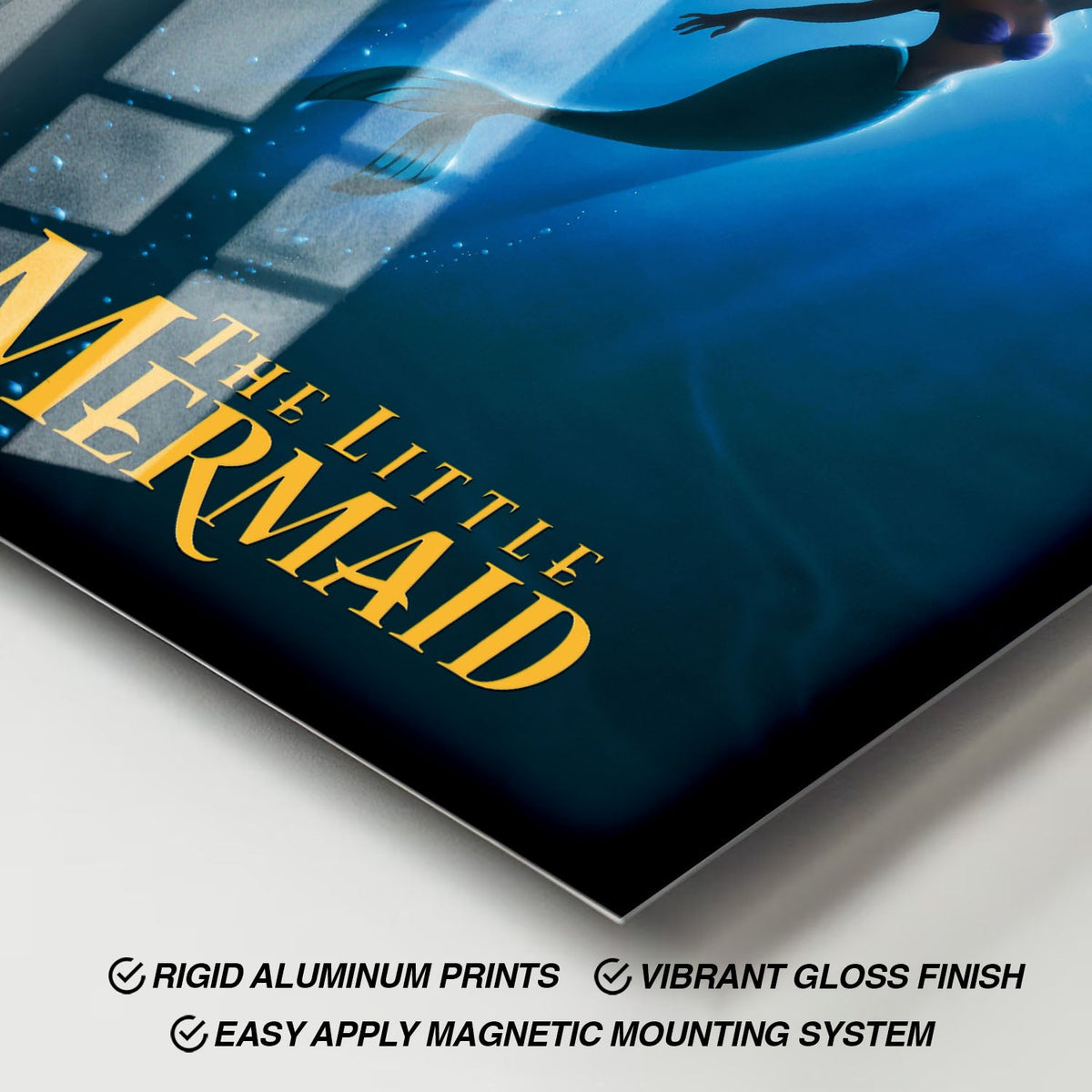 Flex Designs Metal Poster The Little Mermaid 11 x 17" Home Goods - Movie 1989 Movie Metal Poster
