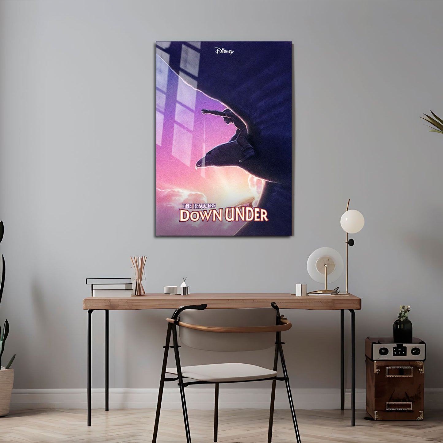 Flex Designs Metal Poster The Rescuers Down Under 24 x 36" Home Goods - Movie 1990 Movie Metal Poster