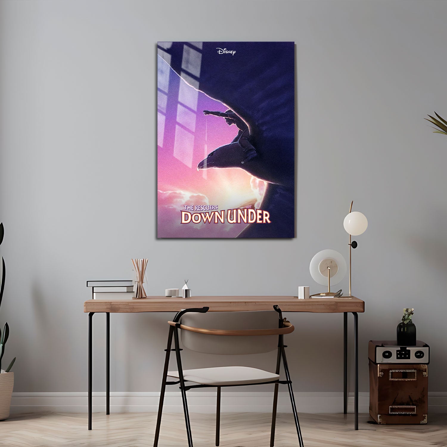 Flex Designs Metal Poster The Rescuers Down Under 24 x 36" Home Goods - Movie 1990 Movie Metal Poster