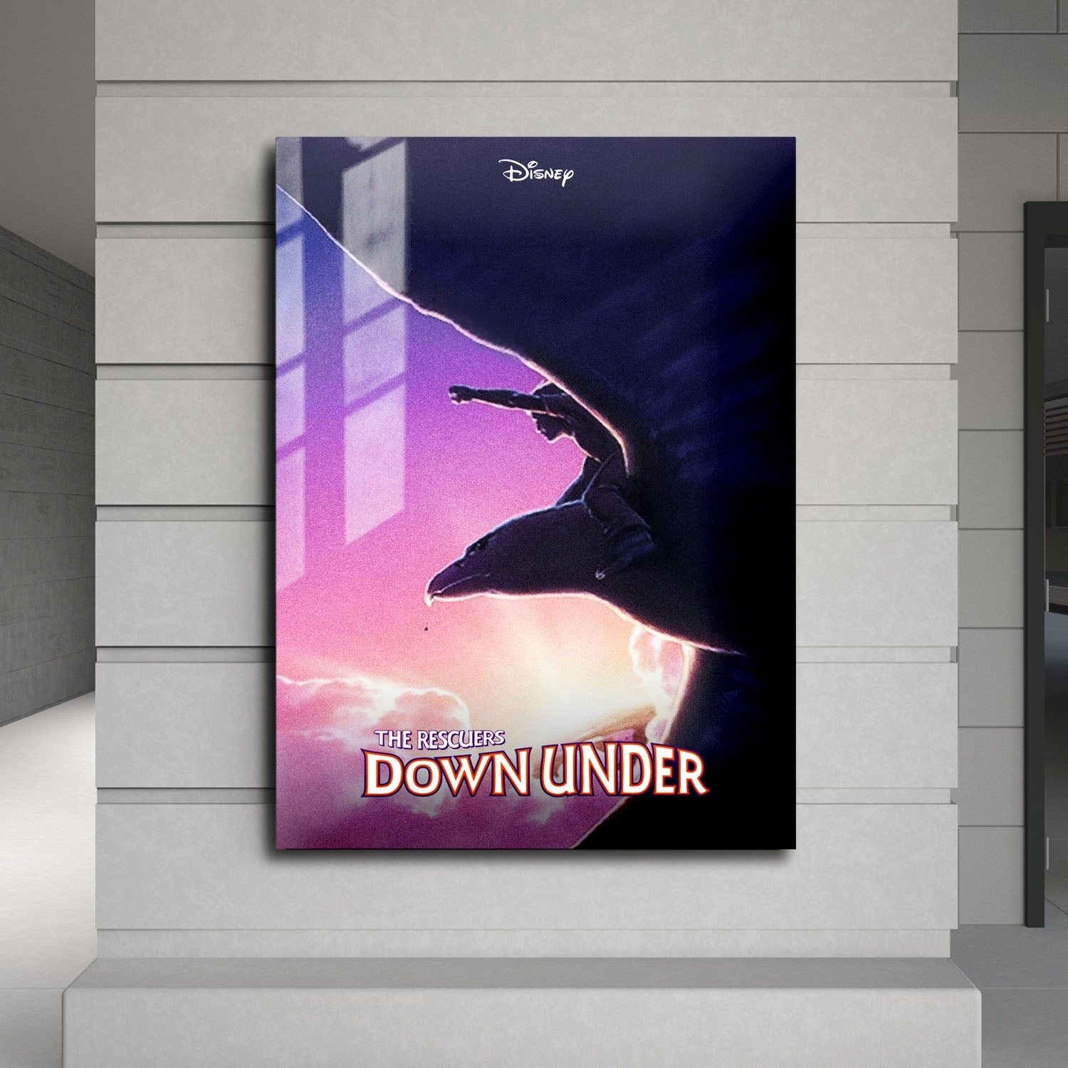 Flex Designs Metal Poster The Rescuers Down Under 24 x 36" Home Goods - Movie 1990 Movie Metal Poster