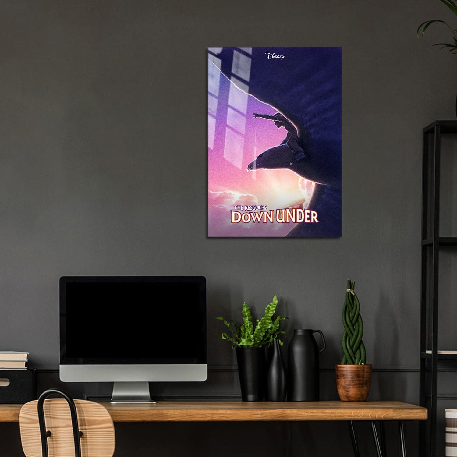 Flex Designs Metal Poster The Rescuers Down Under 5 x 7" Home Goods - Movie 1990 Movie Metal Poster