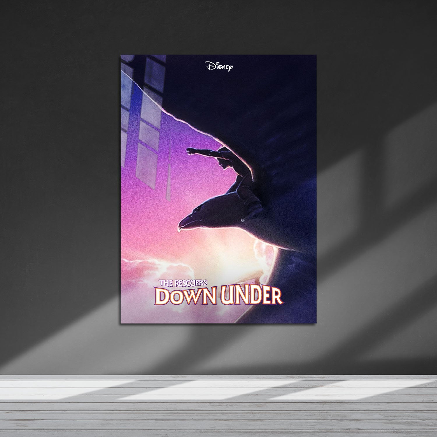 Flex Designs Metal Poster The Rescuers Down Under 5 x 7" Home Goods - Movie 1990 Movie Metal Poster