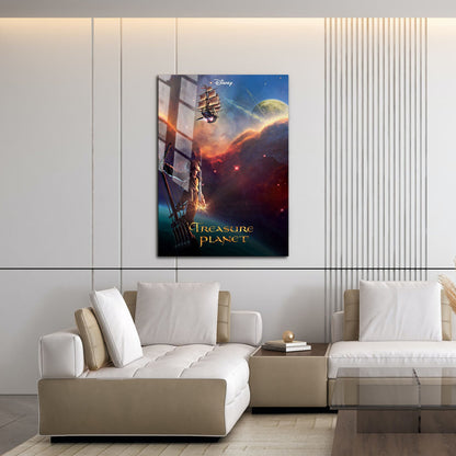 Flex Designs Metal Poster Treasure Planet 16 x 24" Home Goods - Movie 2002 Movie Metal Poster