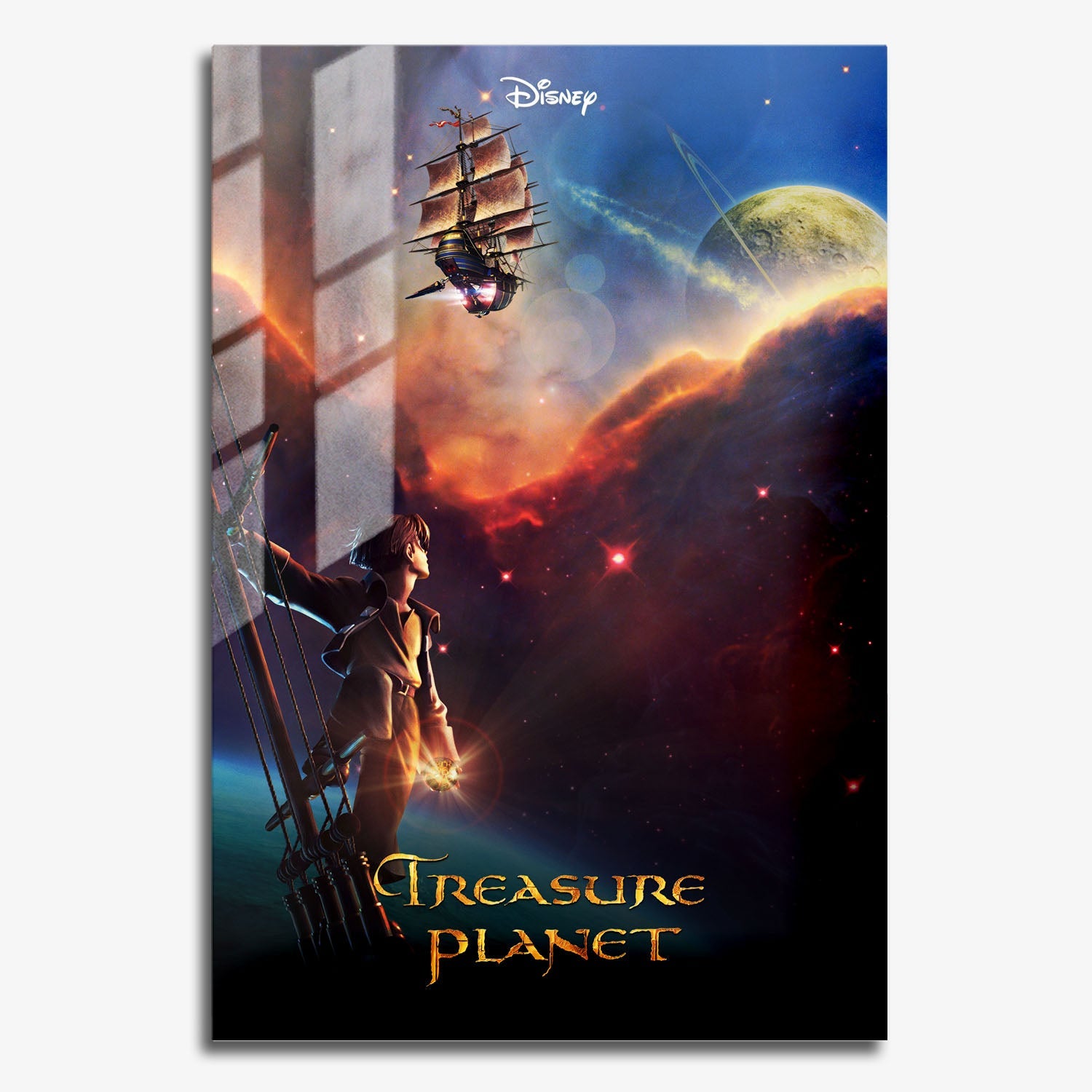 Flex Designs Metal Poster Treasure Planet 11 x 17" Home Goods - Movie 2002 Movie Metal Poster