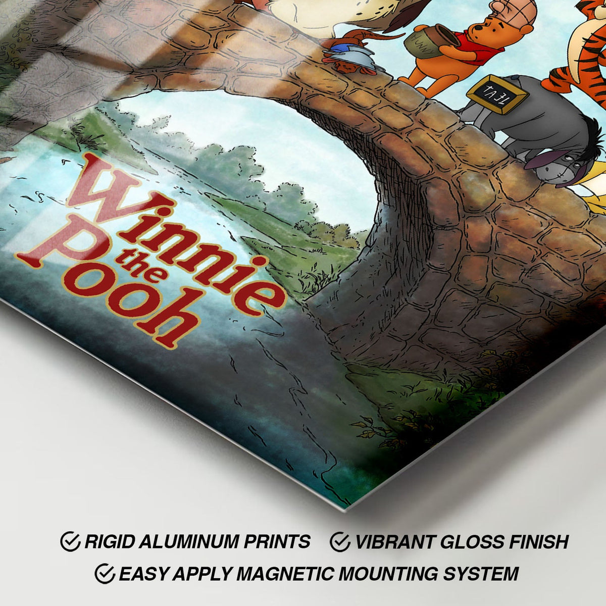 Flex Designs Metal Poster Winnie the Pooh 11 x 17" Home Goods - Movie 2011 Movie Metal Poster