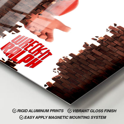 Flex Designs Metal Poster Wreck-It Ralph 11 x 17" Home Goods - Movie 2012 Movie Metal Poster