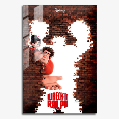 Flex Designs Metal Poster Wreck-It Ralph 11 x 17" Home Goods - Movie 2012 Movie Metal Poster