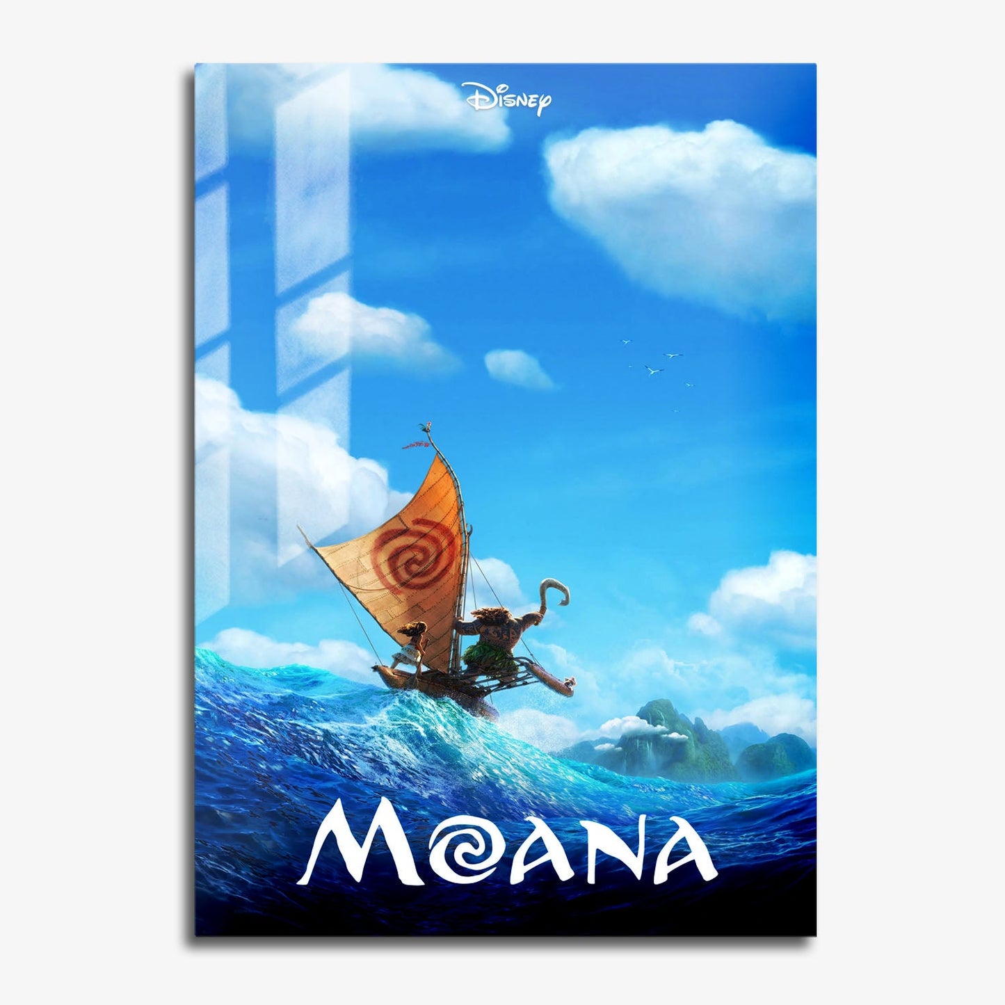 Flex Designs Metal Poster Moana 11 x 17" Home Goods - Movie 2016 Movie Metal Poster