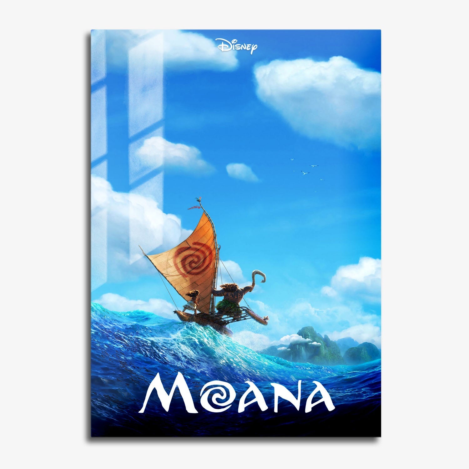 Flex Designs Metal Poster Moana 11 x 17" Home Goods - Movie 2016 Movie Metal Poster