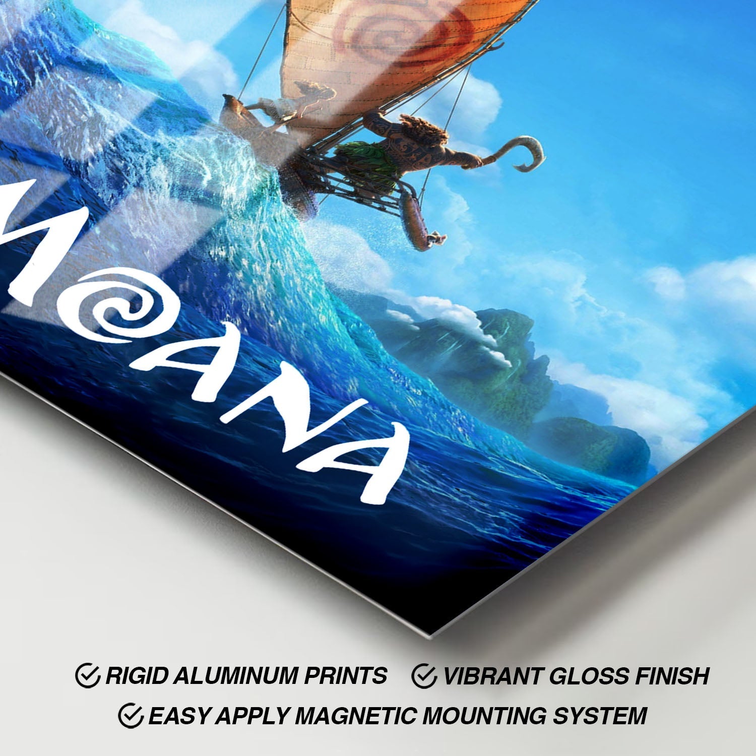 Flex Designs Metal Poster Moana 11 x 17" Home Goods - Movie 2016 Movie Metal Poster