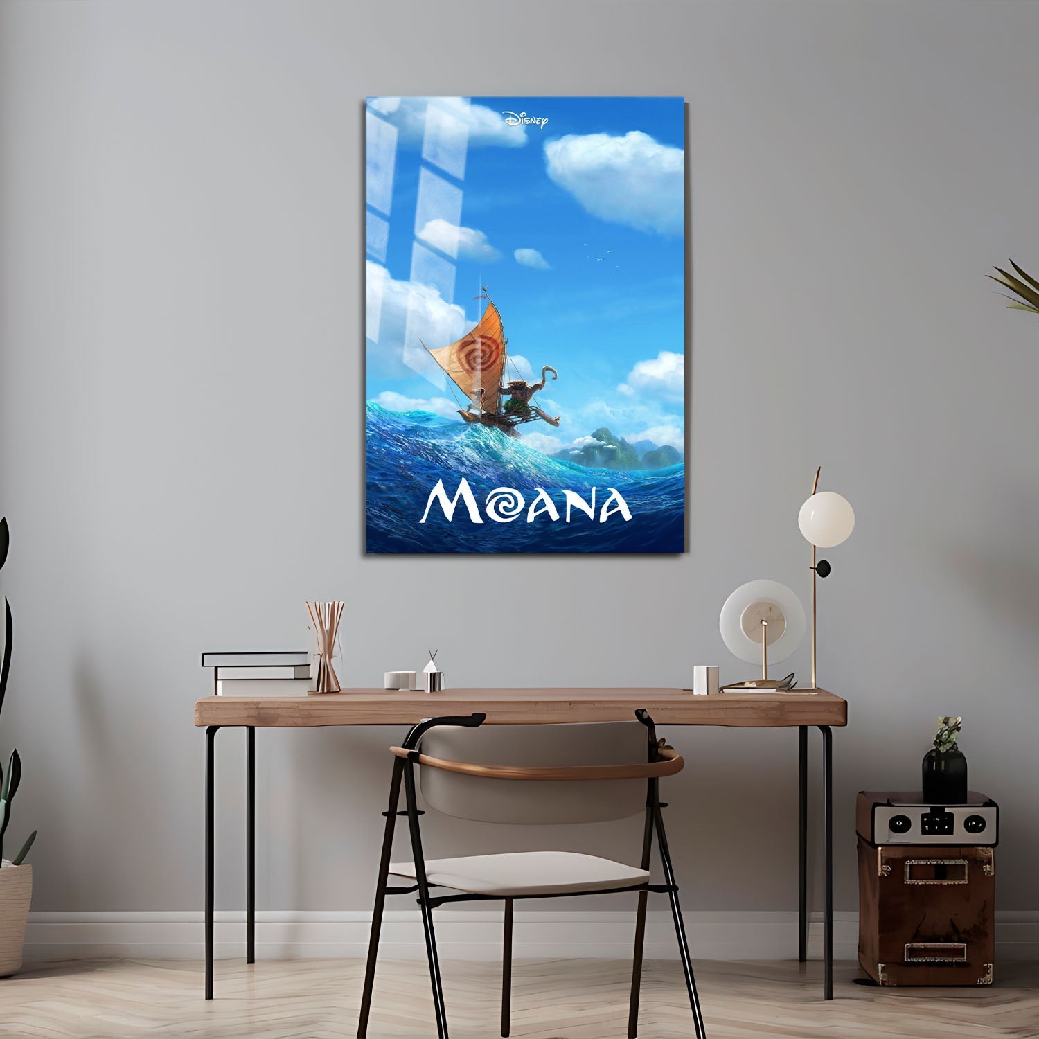 Flex Designs Metal Poster Moana 24 x 36" Home Goods - Movie 2016 Movie Metal Poster