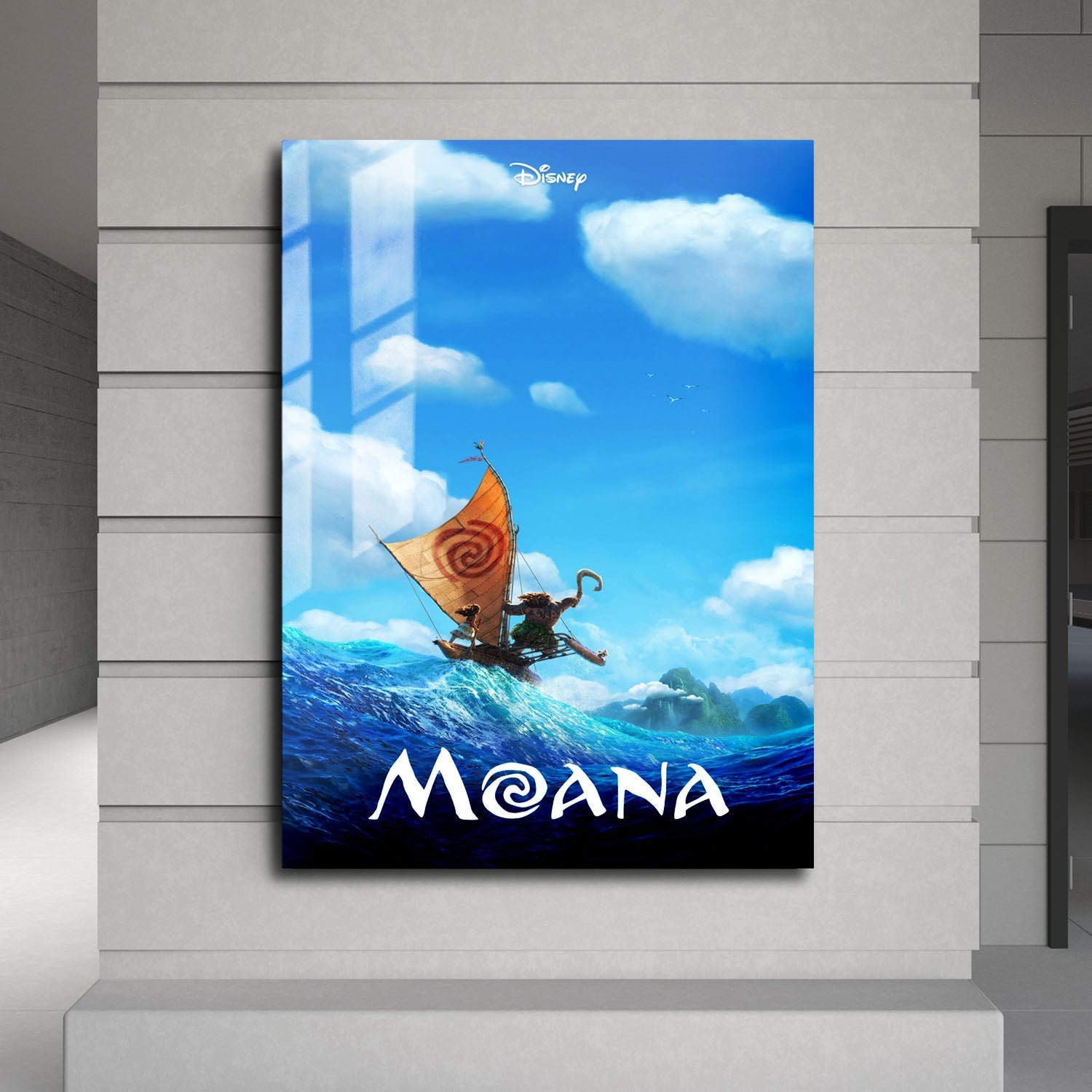 Flex Designs Metal Poster Moana 24 x 36" Home Goods - Movie 2016 Movie Metal Poster