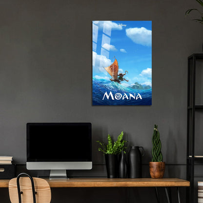 Flex Designs Metal Poster Moana 5 x 7" Home Goods - Movie 2016 Movie Metal Poster
