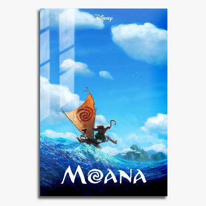 Flex Designs Metal Poster Moana 11 x 17" Home Goods - Movie 2016 Movie Metal Poster
