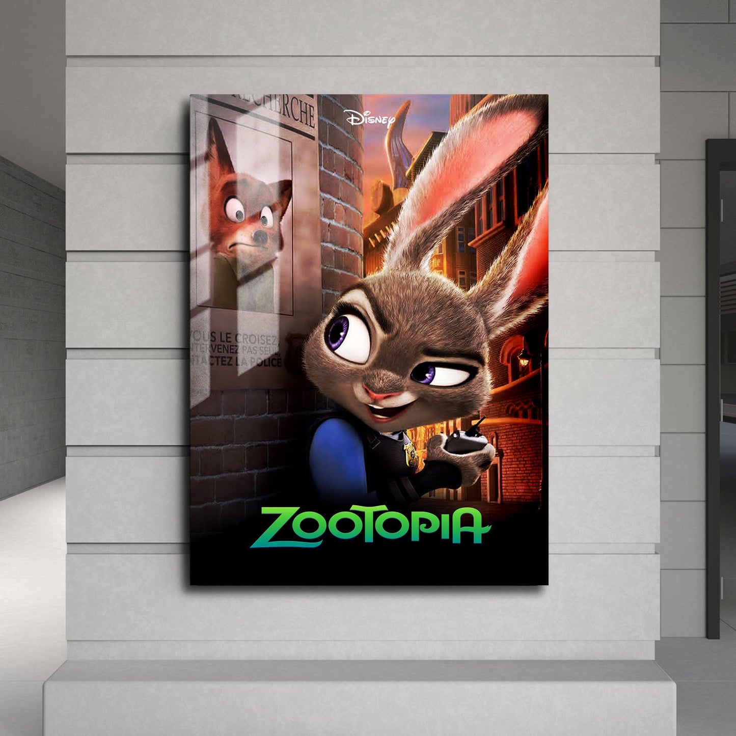 Flex Designs Metal Poster Zootopia 24 x 36" Home Goods - Movie 2016 Movie Metal Poster