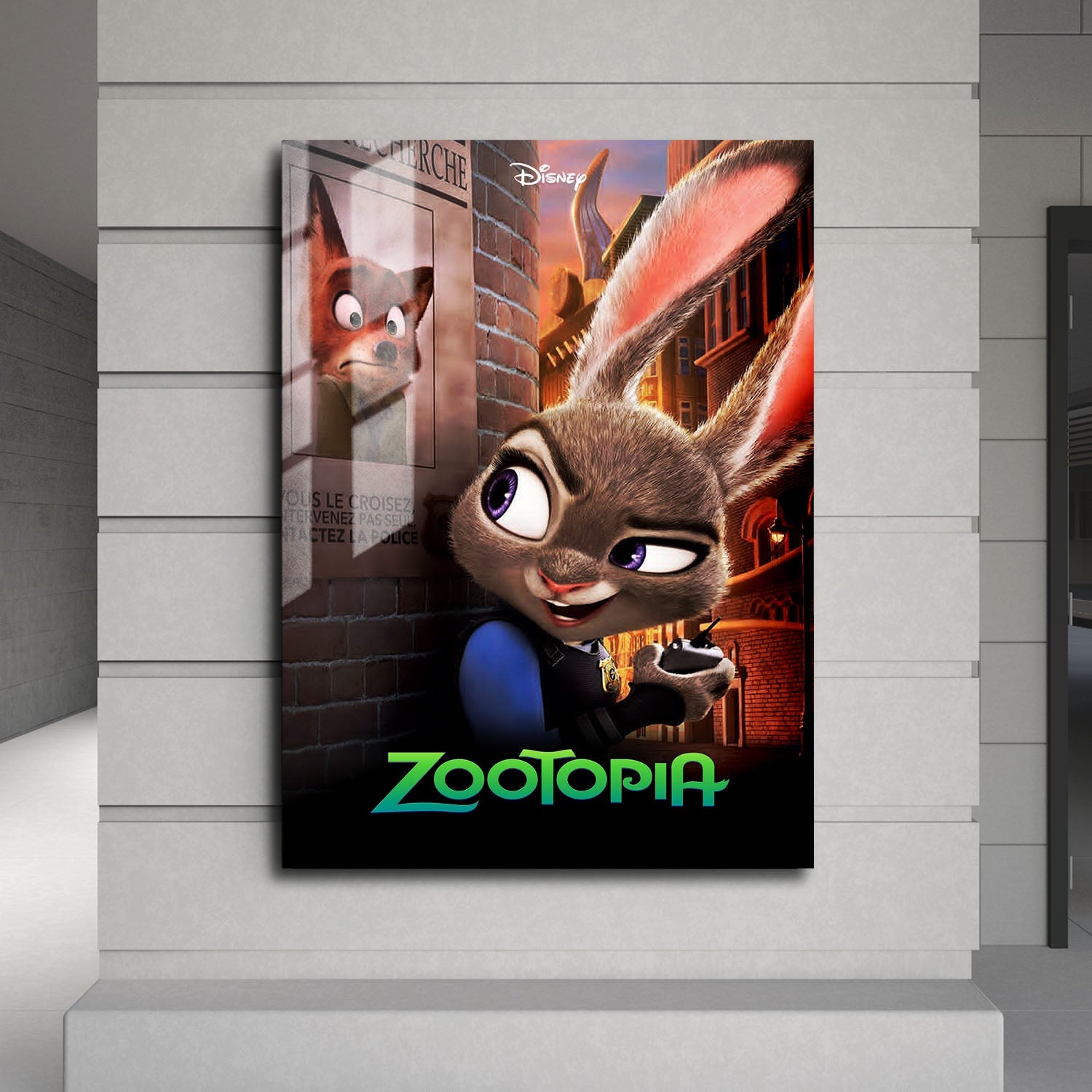 Flex Designs Metal Poster Zootopia 24 x 36" Home Goods - Movie 2016 Movie Metal Poster