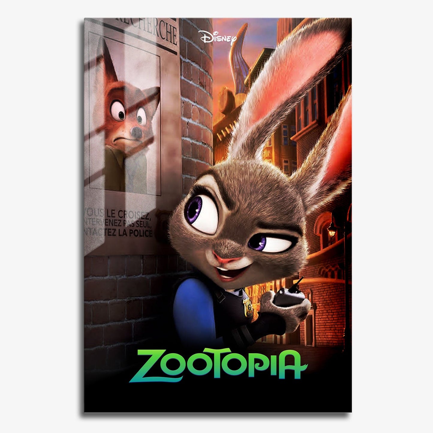 Flex Designs Metal Poster Zootopia 11 x 17" Home Goods - Movie 2016 Movie Metal Poster