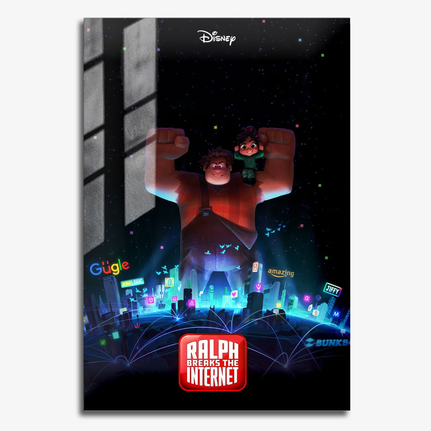 Flex Designs Metal Poster Ralph Breaks the Internet 11 x 17" Home Goods - Movie 2018 Movie Metal Poster