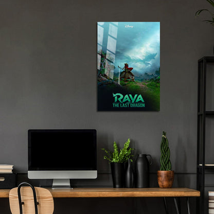 Flex Designs Metal Poster Raya and the Last Dragon 5 x 7" Home Goods - Movie 2021 Movie Metal Poster