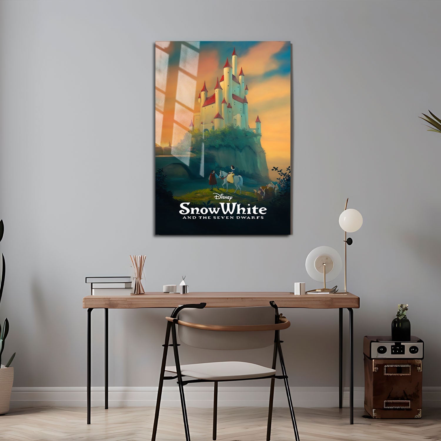 Flex Designs Metal Poster Snow White and the Seven Dwarfs Classic 24 x 36" Home Goods - Movie 1938 Movie Metal Poster