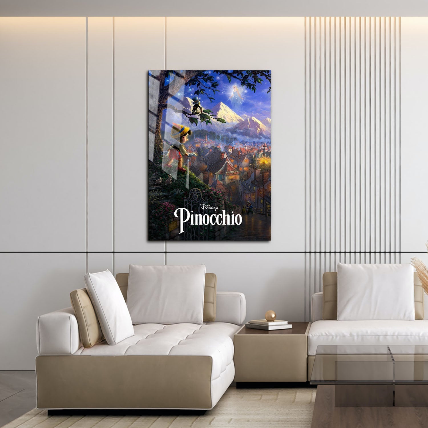 Flex Designs Metal Poster Pinocchio Classic 16 x 24" Home Goods - Movie 1940 Movie Metal Poster