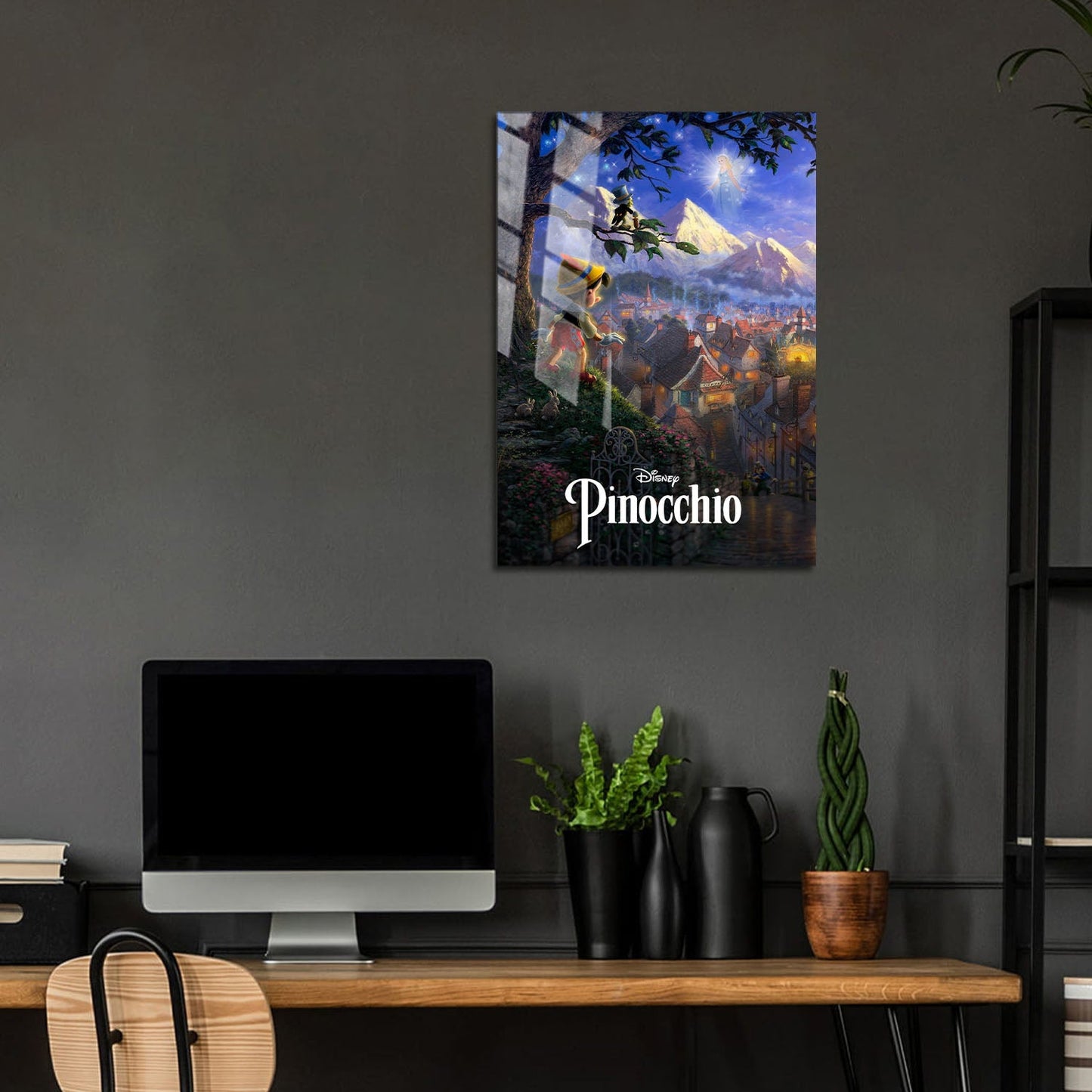 Flex Designs Metal Poster Pinocchio Classic 5 x 7" Home Goods - Movie 1940 Movie Metal Poster