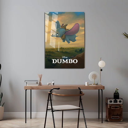 Flex Designs Metal Poster Dumbo Classic 24 x 36" Home Goods - Movie 1941 Movie Metal Poster
